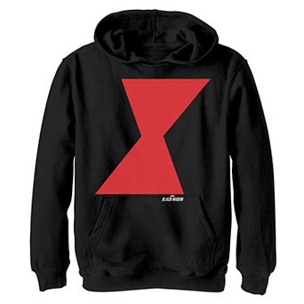 Boys 8-20 Marvel Black Widow Logo Graphic Fleece Pullover
