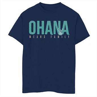Disney's Lilo & Stitch Boys 8-20 Ohana Means Family Design Fill Graphic Tee