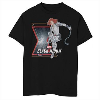 Boys 8-20 Marvel Black Widow Action Shot Logo Graphic Tee