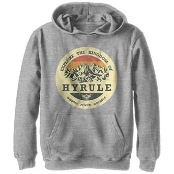 Boys 8-20 The Legend Of Zelda Explore The Kingdom Of Hyrule Distressed Portrait Graphic Hoodie