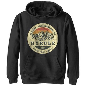 Boys 8-20 The Legend Of Zelda Explore The Kingdom Of Hyrule Distressed Portrait Graphic Hoodie