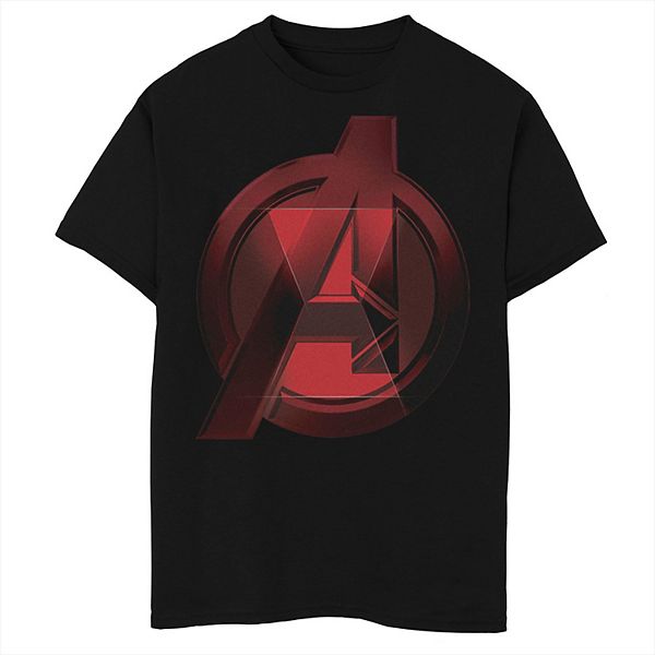 Boys 8-20 Marvel Black Widow Avengers Logo Fill Graphic Tee