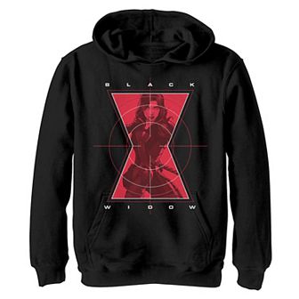 Boys 8-20 Marvel Black Widow Target Logo Graphic Fleece Pullover