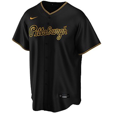 Men's Nike Black Pittsburgh Pirates Alternate Replica Team Jersey