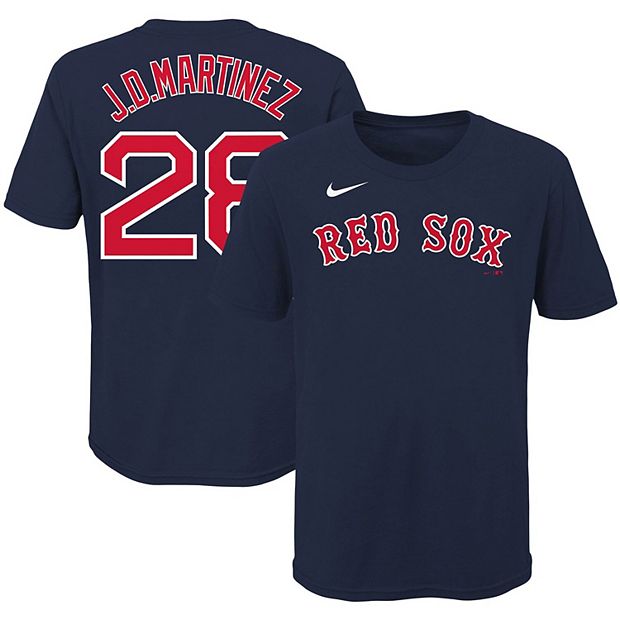 Youth Nike J.D. Martinez Navy Boston Red Sox Player Name & Number