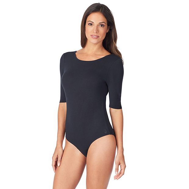 Women's Cuddl Duds® Softwear with Stretch Long Sleeve Bodysuit