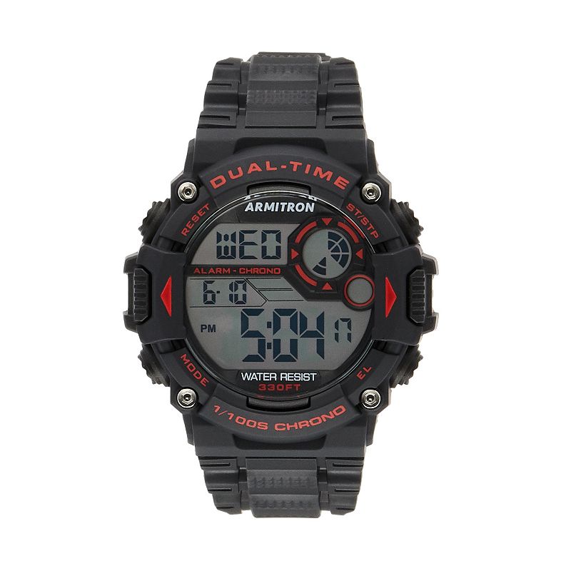 Armitron Pro Sport Extra Large LCD Digital Watch - 40-8356RED, Mens, Size: