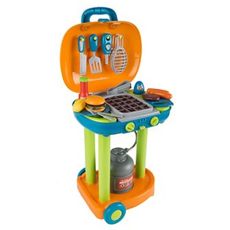 Hey! Play! BBQ Grill Toy Set with Realistic Sounds and Grate Lights