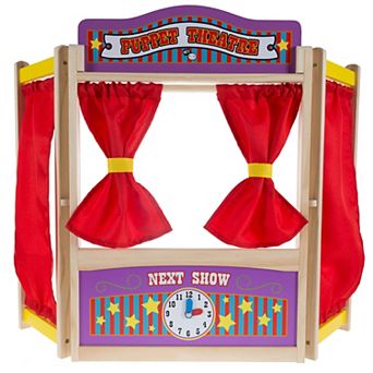 Hey! Play! Wooden Tabletop Puppet Theater