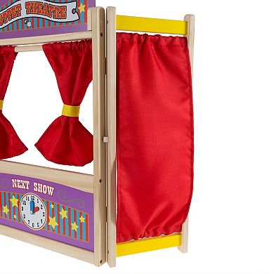 Hey! Play! Wooden Tabletop Puppet Theater
