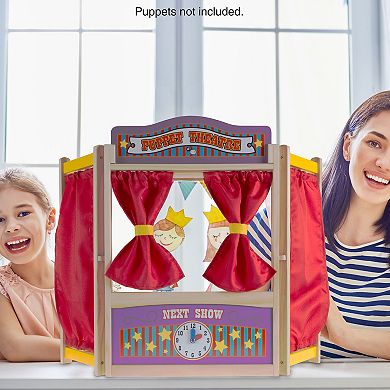 Hey! Play! Wooden Tabletop Puppet Theater