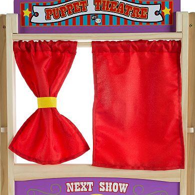 Hey! Play! Wooden Tabletop Puppet Theater