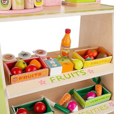 Hey! Play! Wooden Grocery Store Playset