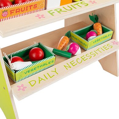 Hey! Play! Wooden Grocery Store Playset