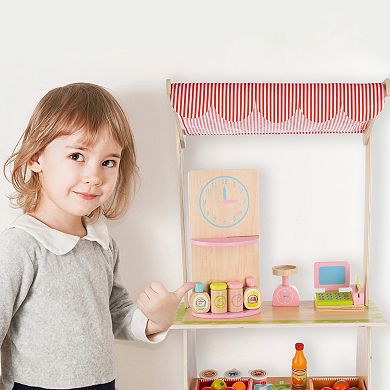 Hey! Play! Wooden Grocery Store Playset