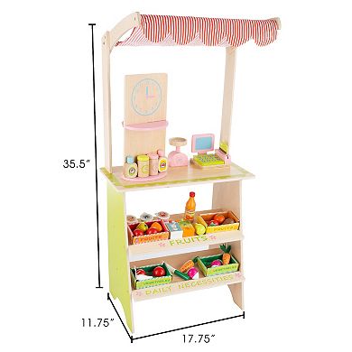 Hey! Play! Wooden Grocery Store Playset