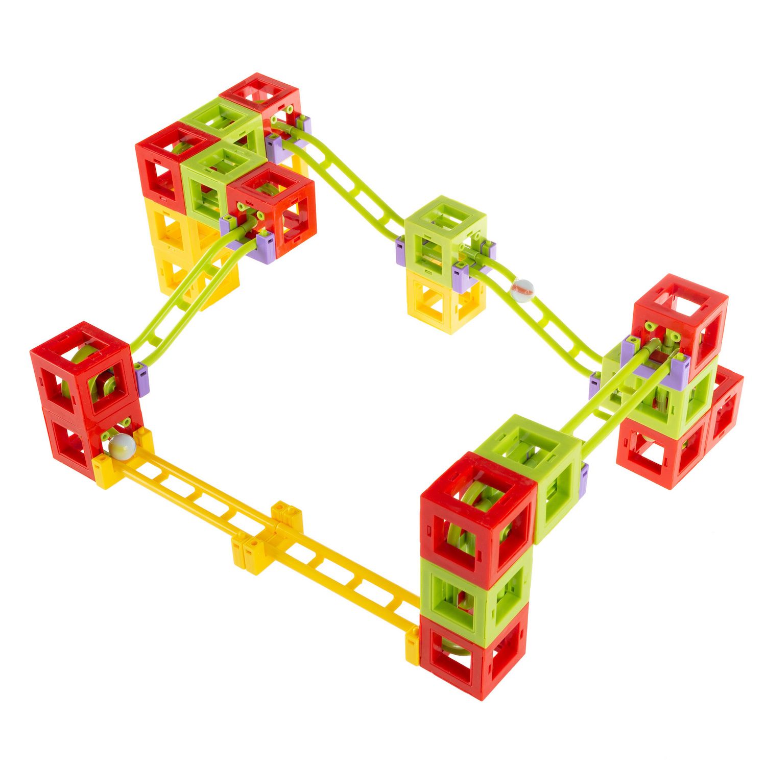 Image for Hey! Play! Magnetic 3D Block Marble Run Set at Kohl's.