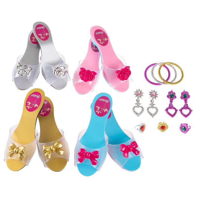 Hey! Play! Princess Dress Up Set- High Heels, Bracelets, Earrings and Rings