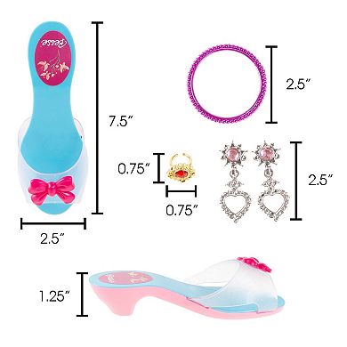 Hey! Play! Princess Dress Up Set- High Heels, Bracelets, Earrings and Rings