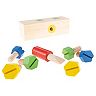 Hey! Play! Kids Wooden Manipulative with Screws and Screwdriver