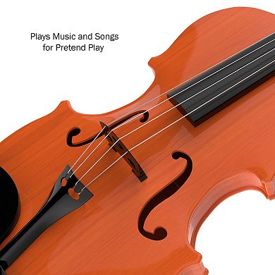 Hey! Play! Kid's Toy Violin with 4 Adjustable Strings & Bow