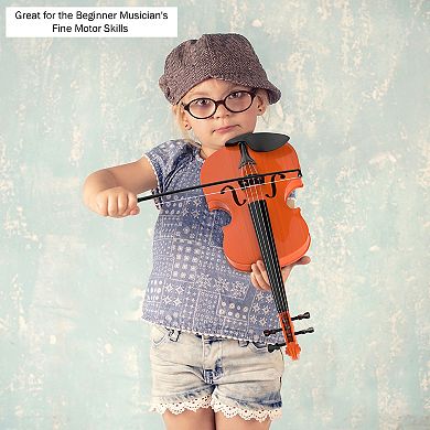 Hey! Play! Kid's Toy Violin with 4 Adjustable Strings & Bow