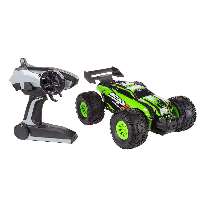 Hey! Play! Remote Control Monster Car - 1:16 Scale, 2.4 GHz RC Off-Road Rug