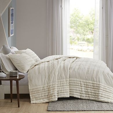 Intelligent Design Camden 3-Piece Cotton Chenille Quilt Set with Shams