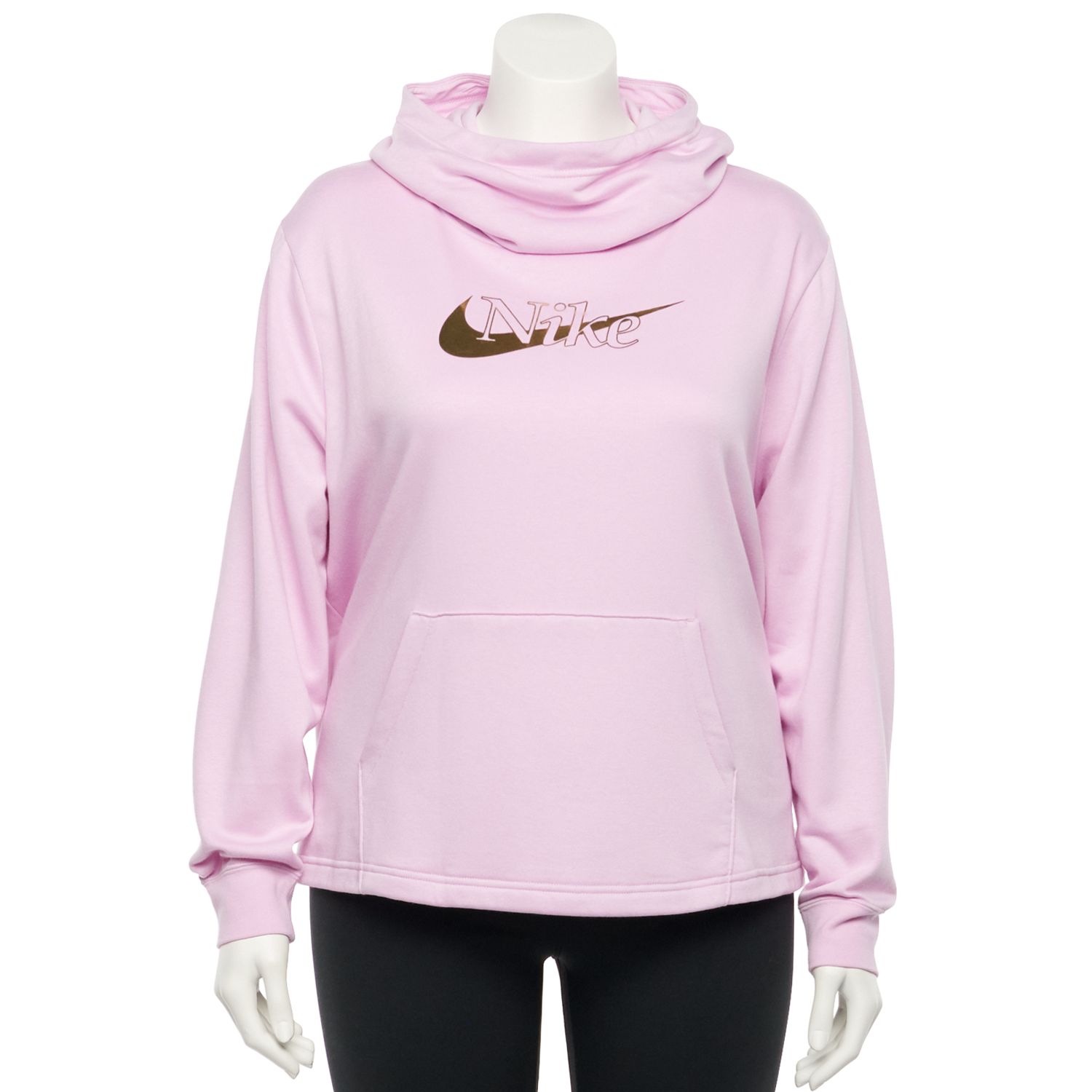 plus size nike funnel neck hoodie