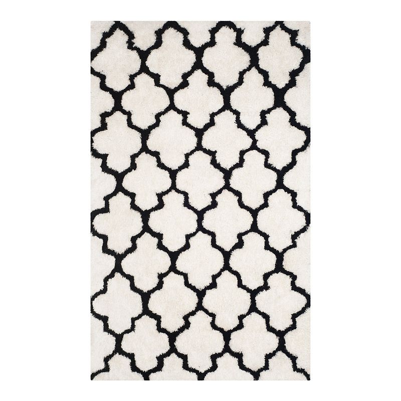 Safavieh Barcelona Aubree Shag Area Rug, Black, 6X9 Ft