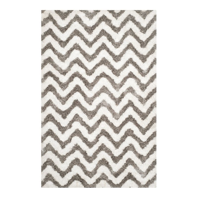Safavieh Barcelona Vivian Shag Area Rug, Silver, 8X10 Ft