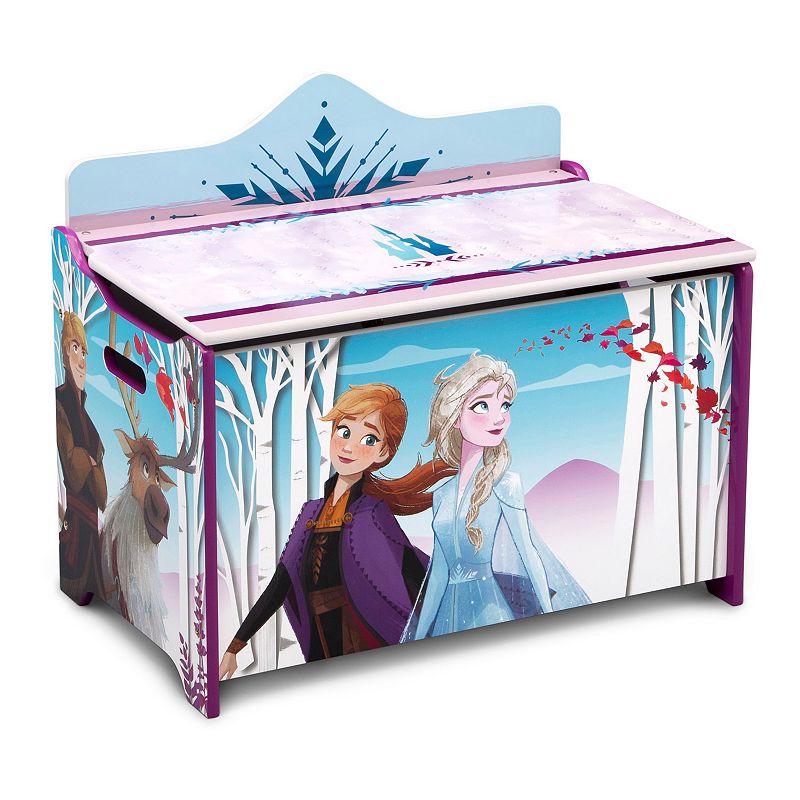 Disneys Frozen 2 Deluxe Toy Box by Delta Children, Blue