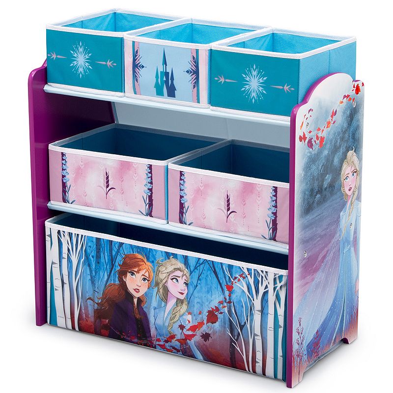 Disneys Frozen 2 Design and Store 6-Bin Toy Organizer by Delta Children, B