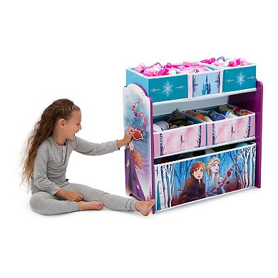 Disney's Frozen 2 Design and Store 6-Bin Toy Organizer by Delta Children