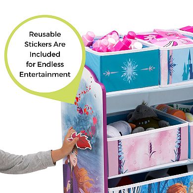 Disney's Frozen 2 Design and Store 6-Bin Toy Organizer by Delta Children