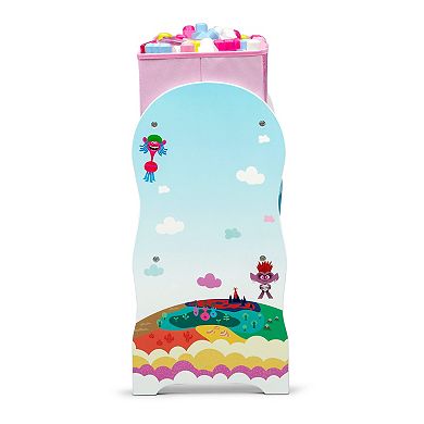 DreamWorks Trolls World Tour Design and Store 6 Bin Toy Organizer by Delta Children