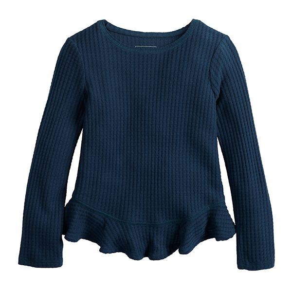 Girls 4-12 Sonoma Goods For Life® Brushed Waffle Top