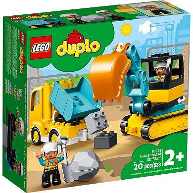 LEGO DUPLO Construction Truck & Tracked Excavator 10931 Building Toy (20 Pieces)