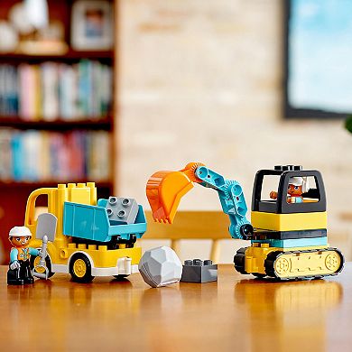 LEGO DUPLO Construction Truck & Tracked Excavator 10931 Building Toy (20 Pieces)