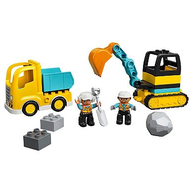 LEGO DUPLO Construction Truck & Tracked Excavator 10931 Building Toy (20 Pieces)
