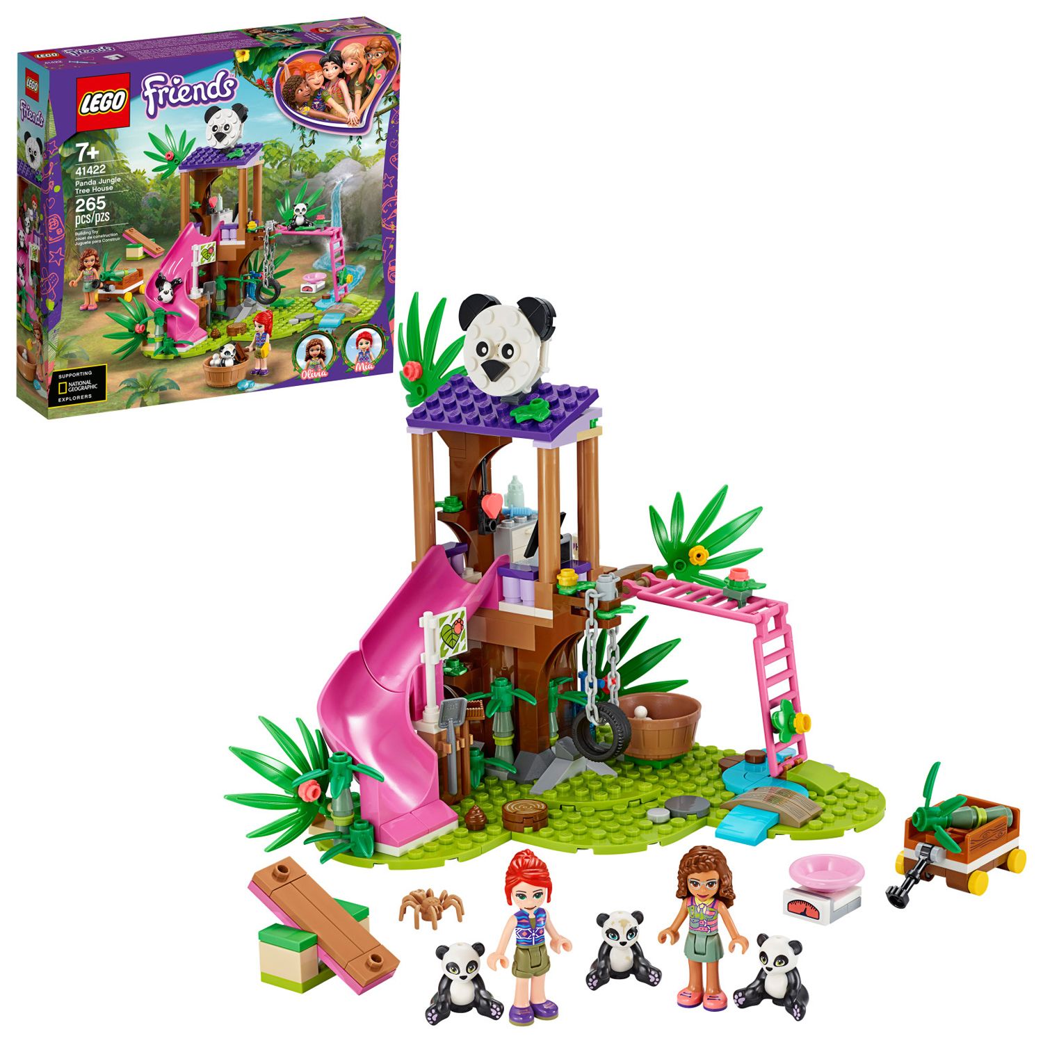 Image for LEGO Friends Panda Jungle Tree House 41422 Set (265 Pieces) at Kohl's.