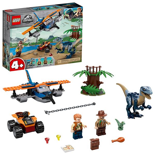 LEGO Jurassic World Velociraptor Biplane Rescue Mission 75942 LEGO Set 101 Pieces