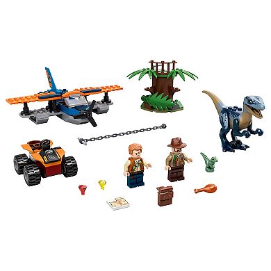 LEGO Jurassic World Velociraptor: Biplane Rescue Mission 75942 Building Kit (101 Pieces)