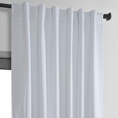 EFF Thermal Cross Linen Blackout Bedroom Window Curtain Panel