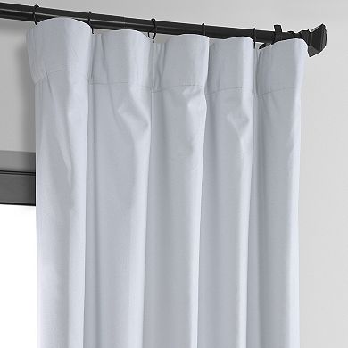 EFF Thermal Cross Linen Blackout Bedroom Window Curtain Panel