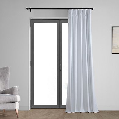 EFF Thermal Cross Linen Blackout Bedroom Window Curtain Panel