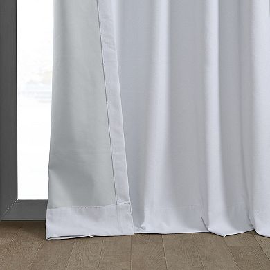 EFF Thermal Cross Linen Blackout Bedroom Window Curtain Panel