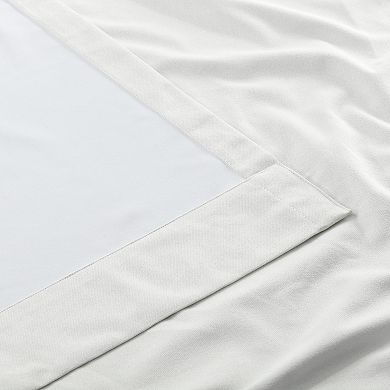 EFF Thermal Cross Linen Grommet Blackout Bedroom Window Curtain Panel