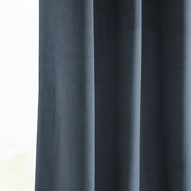 EFF Heritage Plush Velvet Grommet Room Darkening Curtain Panel