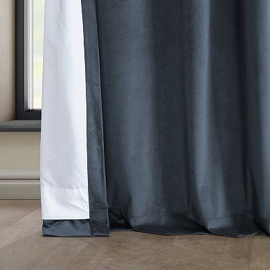 EFF Heritage Plush Velvet Grommet Room Darkening Curtain Panel